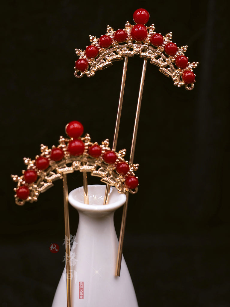 Hanfu Hair Pins: Danxia