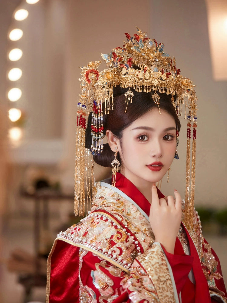 Chinese Wedding Hair Accessories: Scarlet Desire