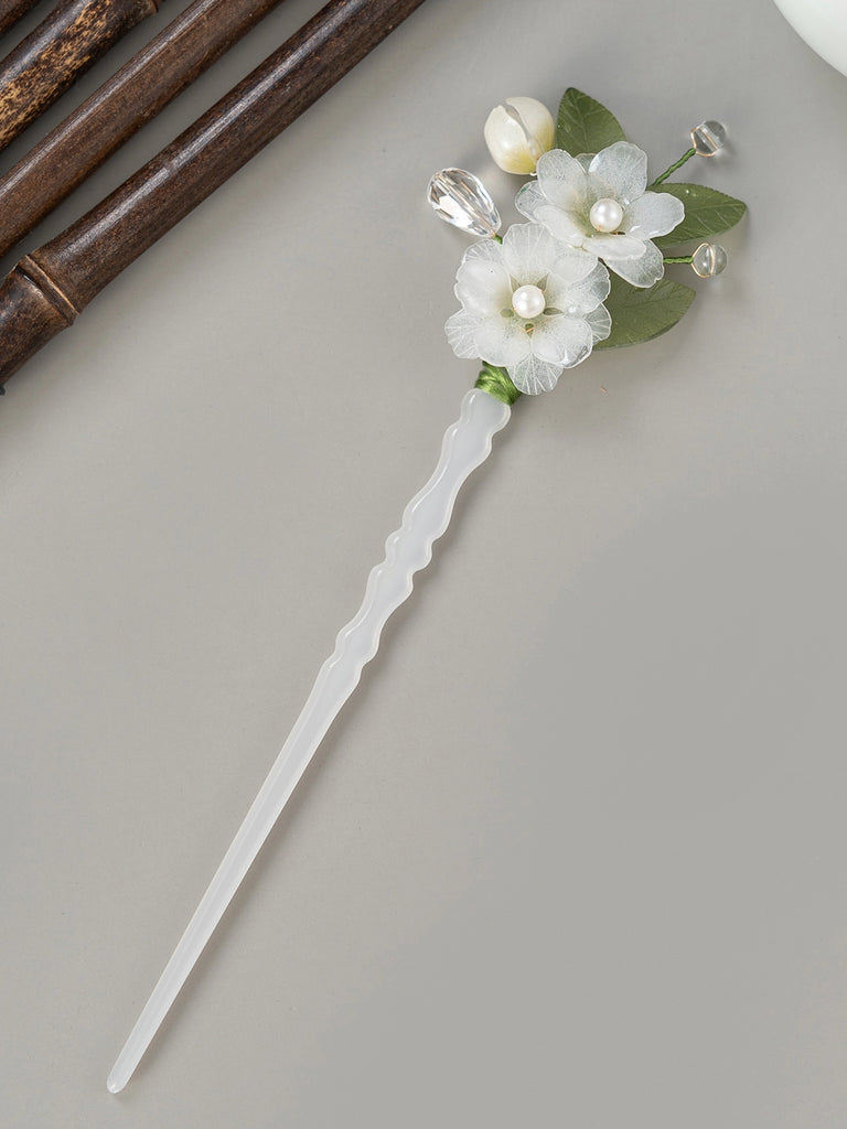 Pear Blossom Falling Clouds Hair Stick for Hanfu