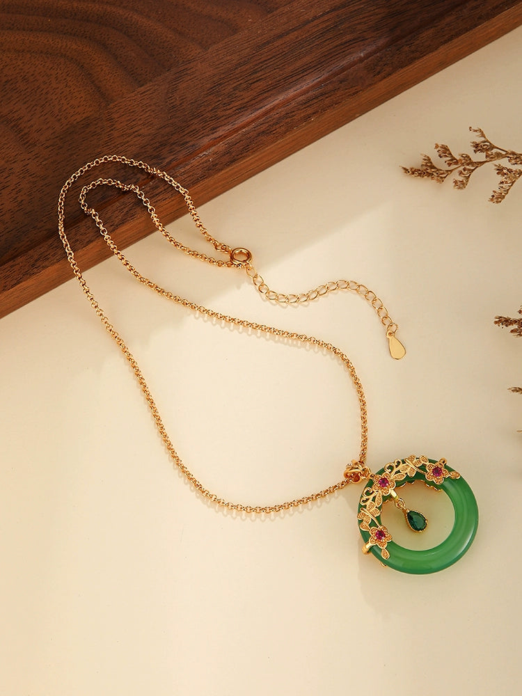 Full Moon Chinese Style Necklace