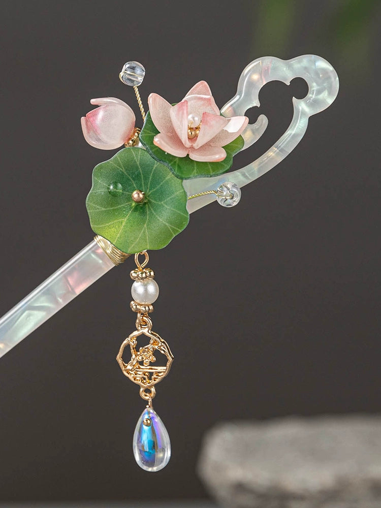 Hair Stick: Glazed Lotus