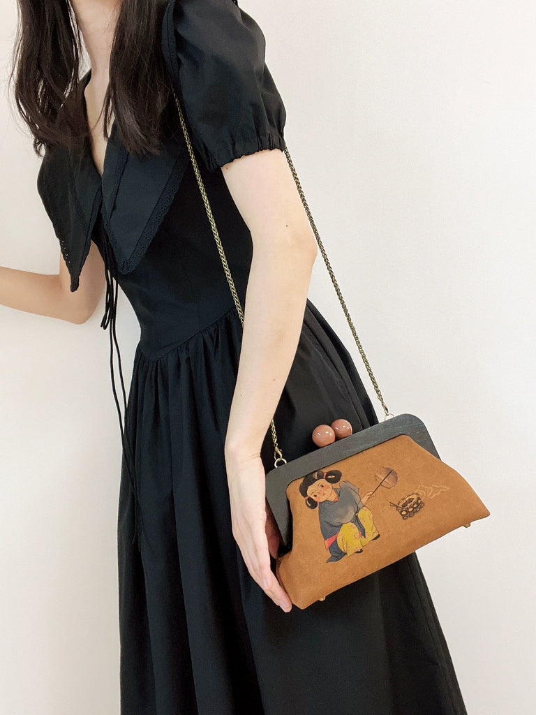 Lady Figure Crossbody Bag for Women