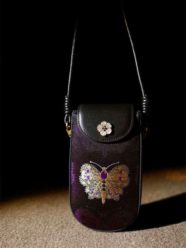 Golden Butterfly Phone Bag for Women