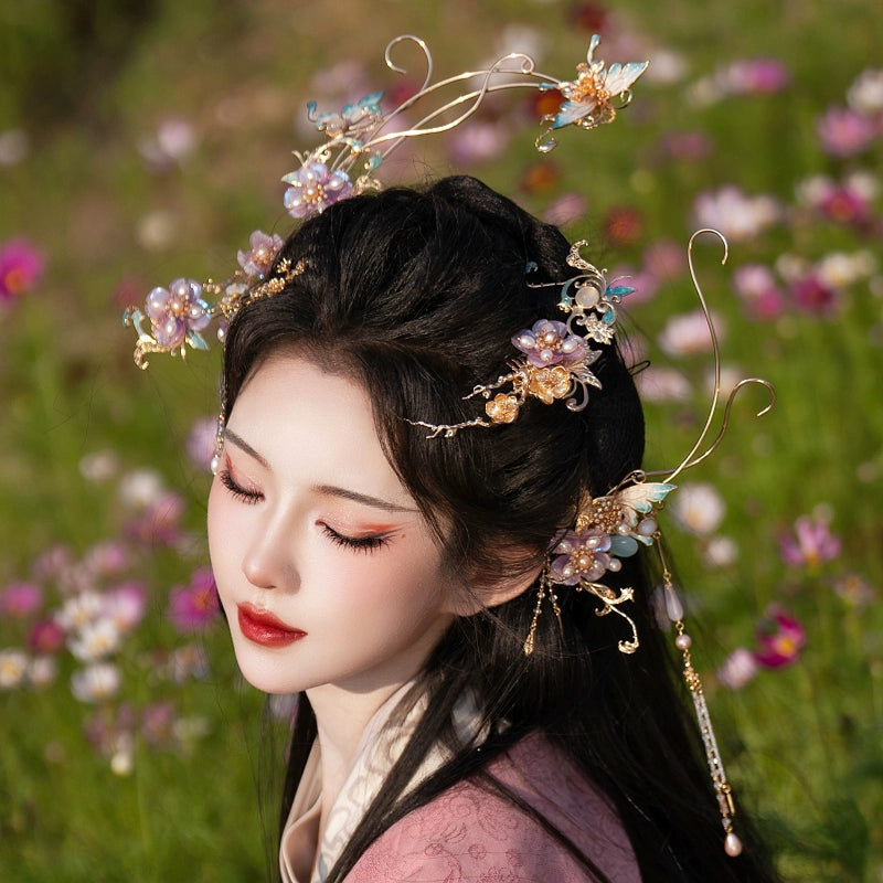 Hanfu Hair Accessories: Falling Purple Smoke