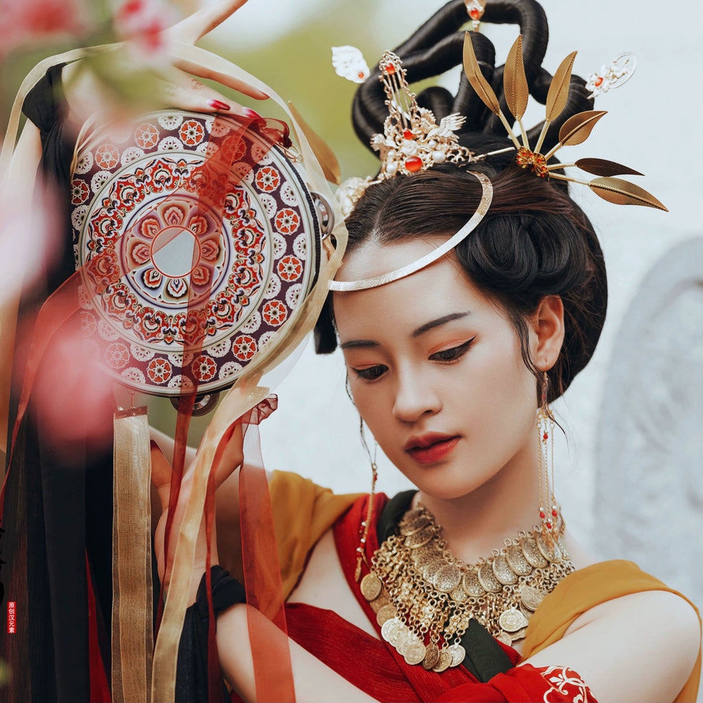 Hanfu Hair Pins: Golden Leaves