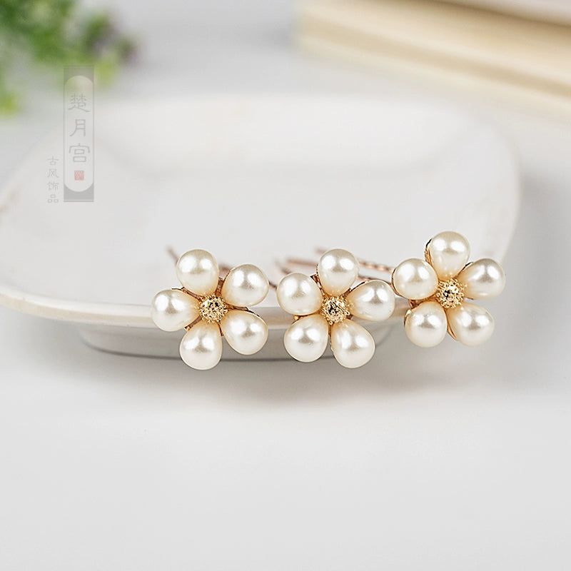 Hair Pins: Pearl Beads