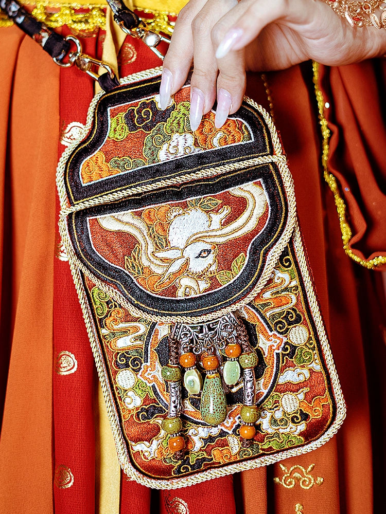 Dunhuang Moon Rabbit Phone Bag