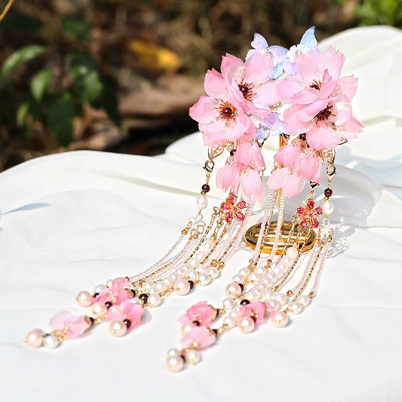 Hair Clips: Cherry Blossoms