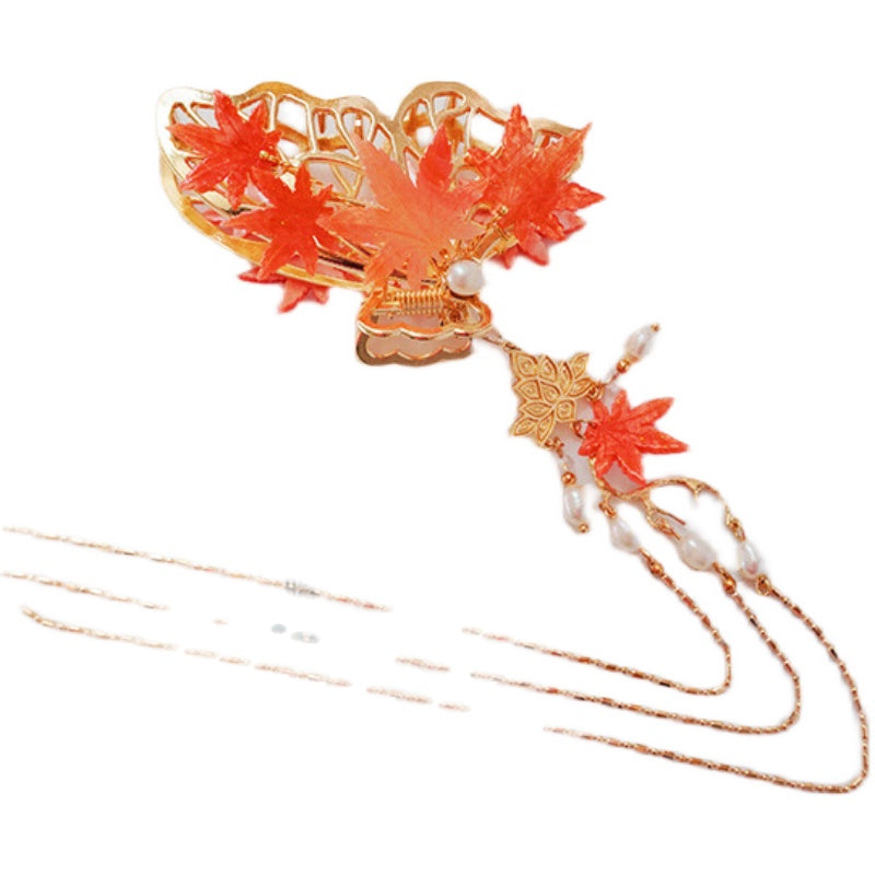 Hair Claw: Maple Leaf