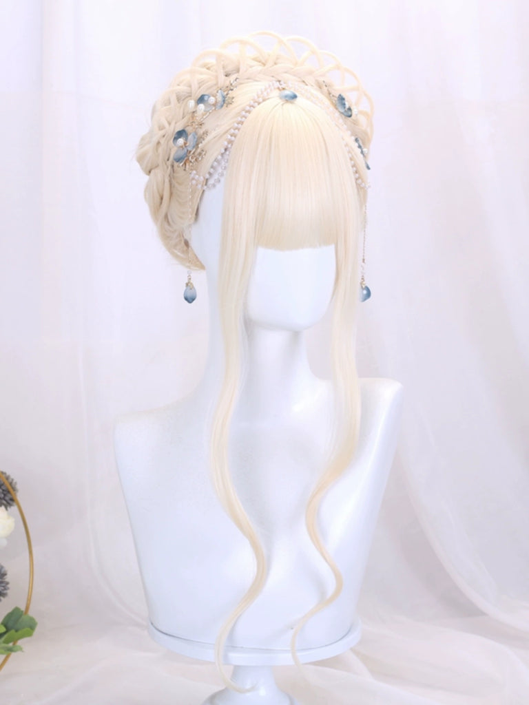 Listening to Snow - Qi Lolita Fantasy Costume Hair Wig