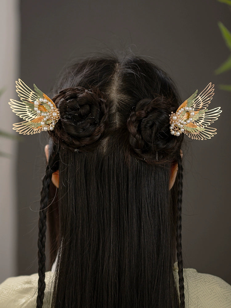 Hair Clips: Paper Wings