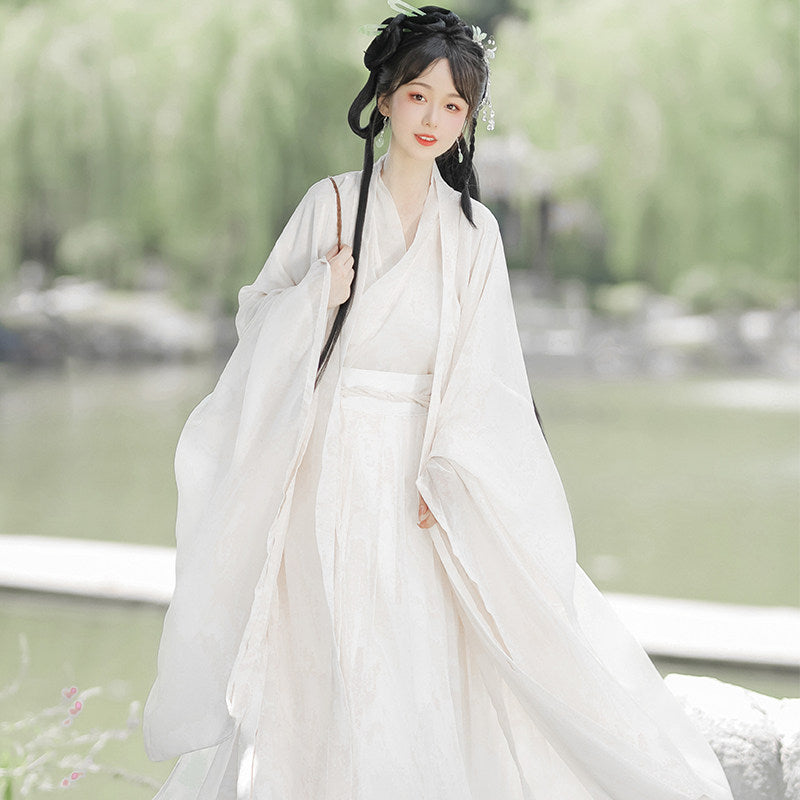 Wei Jin Dynasty Qiyao Ruqun Hanfu | Bright Lady 神明少 – Hanfu Story