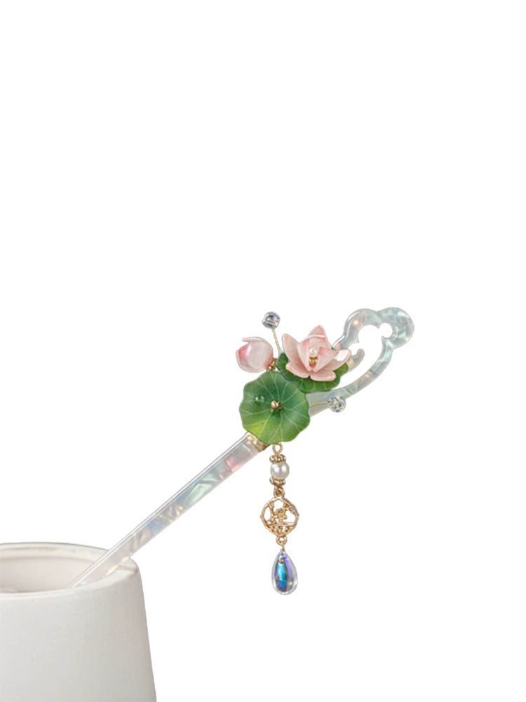 FRCOLOR Leuchtende Haarstäbchen Mit Quasten – Elegante Dutt-Halterung Im Vintage-Chinese-Style