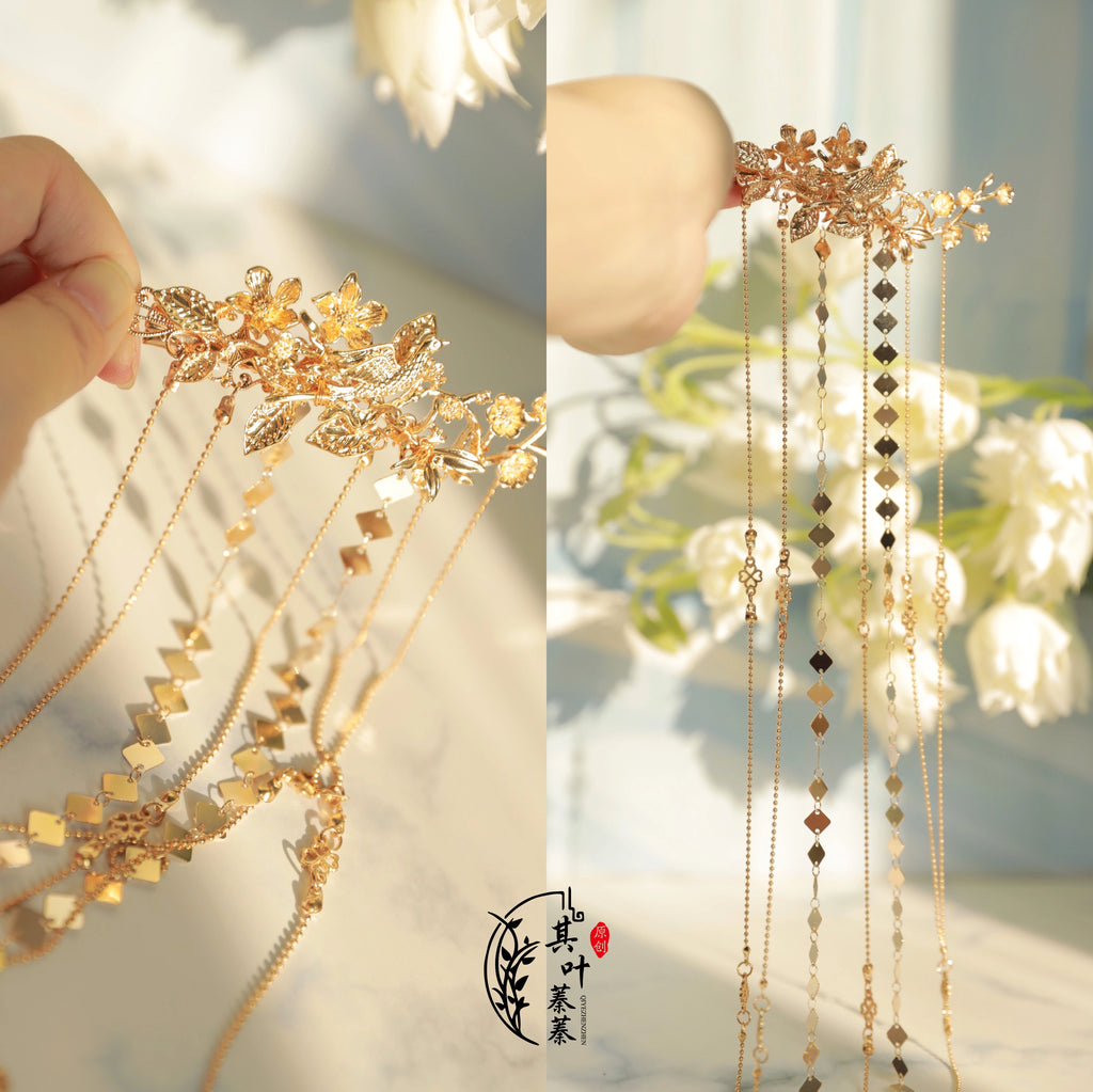 Hanfu Hair Accessories Set: Liudai