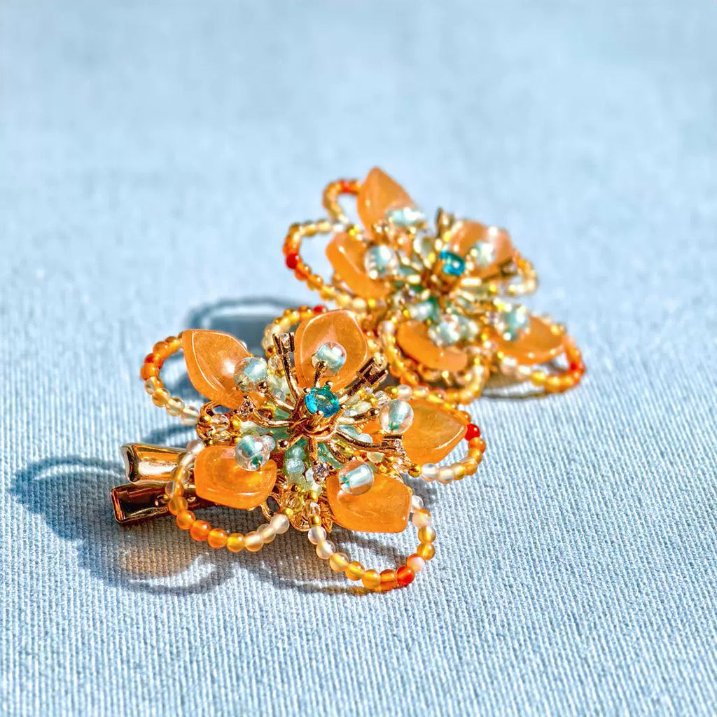 Hair Clip: Sunset Flower