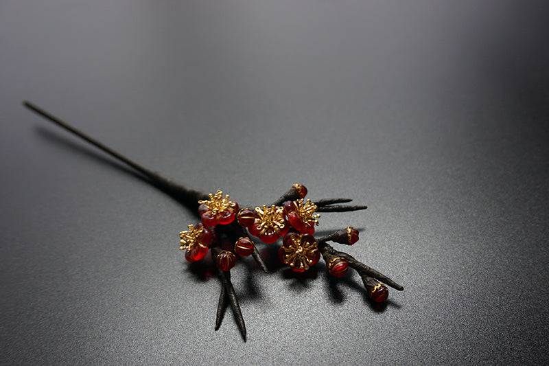 Hair Stick: Han Mei with Flowers