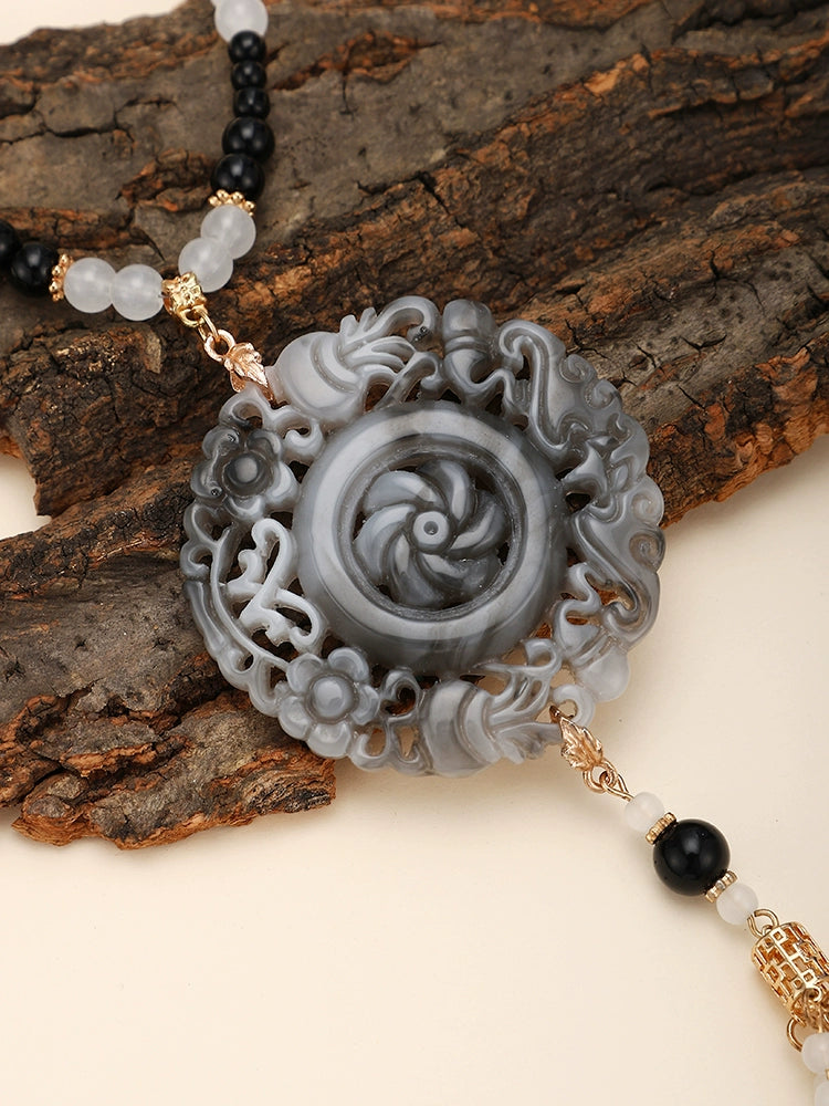 Ink Chinese Style Necklace