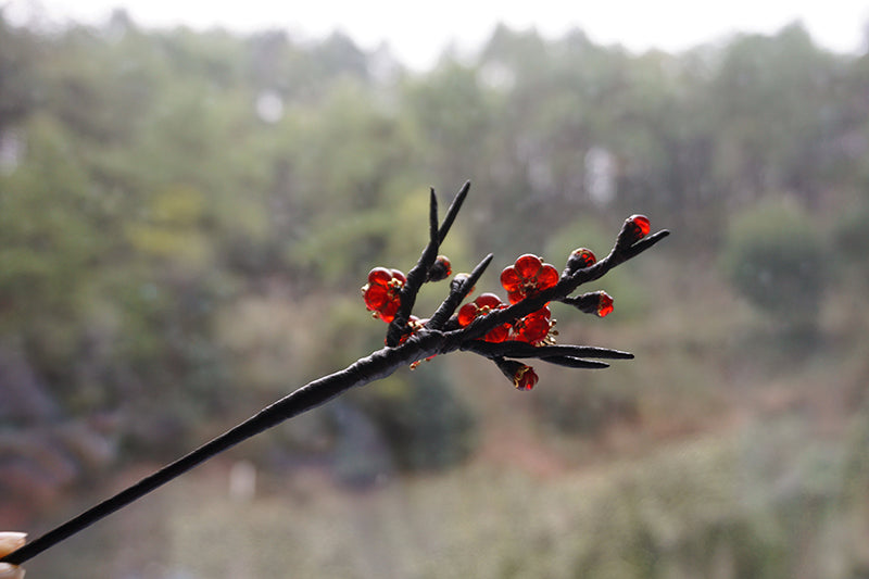 Hair Stick: Han Mei with Flowers