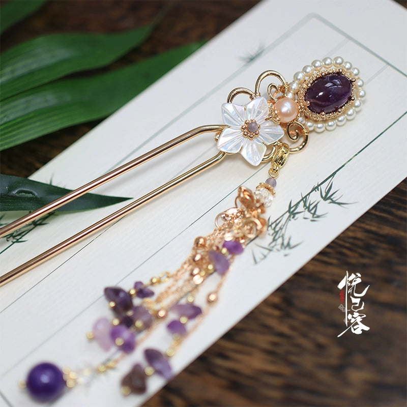 Hair Pin: Purple Kite