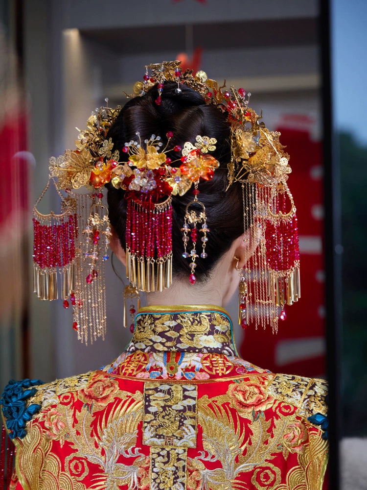 Chinese Wedding Hair Accessories: Passion