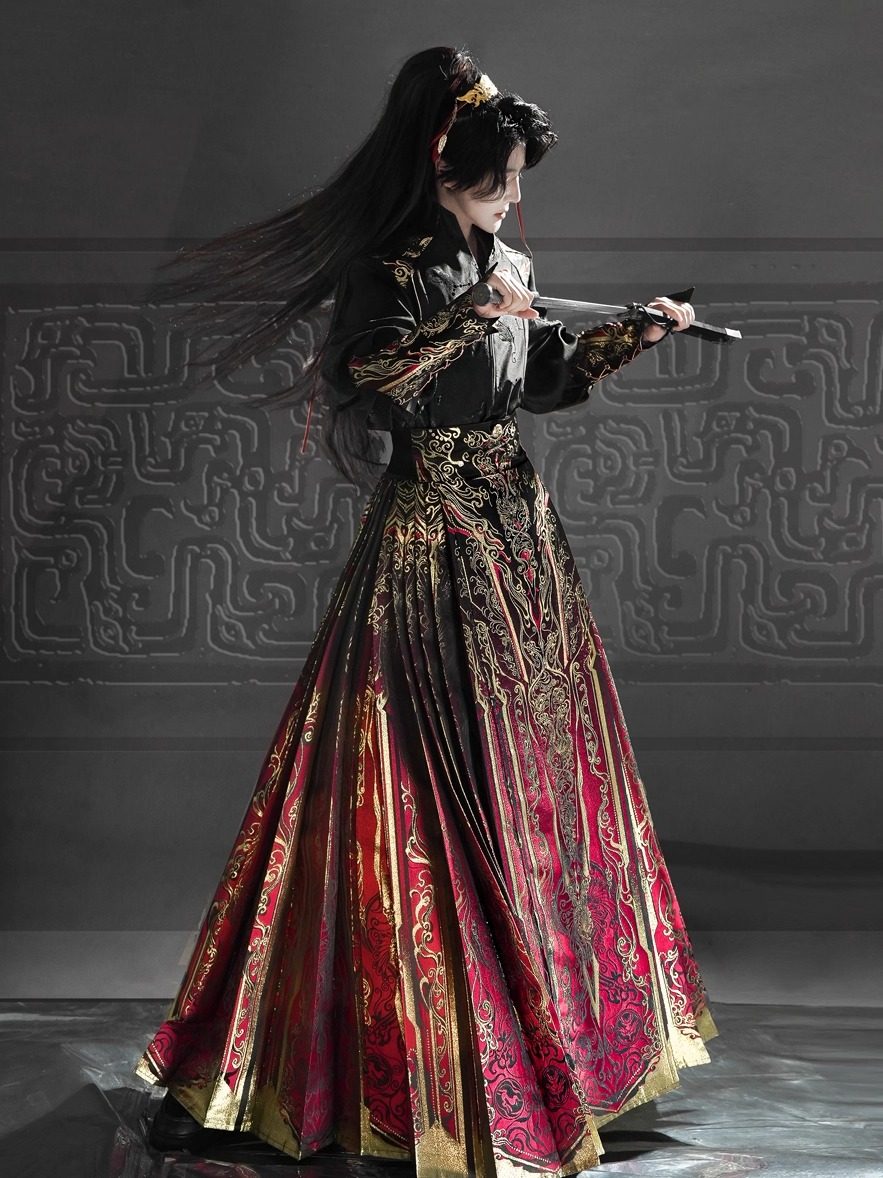 long sleeve chinese dress Princes and Generals Modern Hanfu Set Cheongsams Material Size:One size (Loose fit-fits S-XL) Boho Wedding Zara Woman's Printed Short