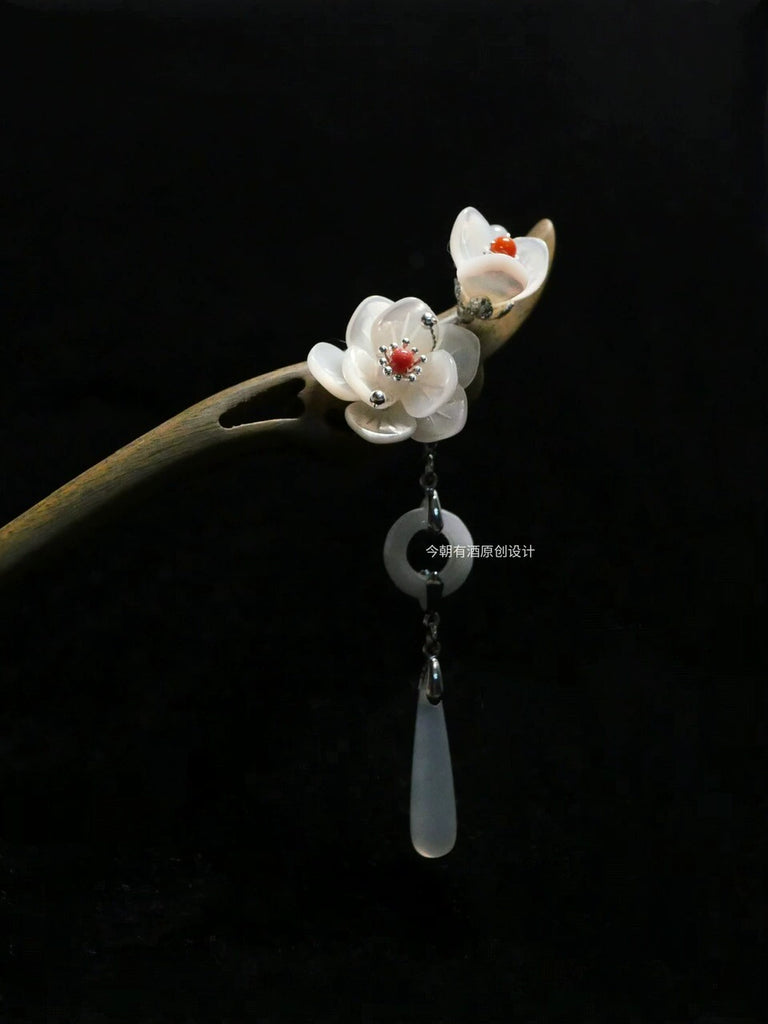 Hair Stick: Camellia Branch