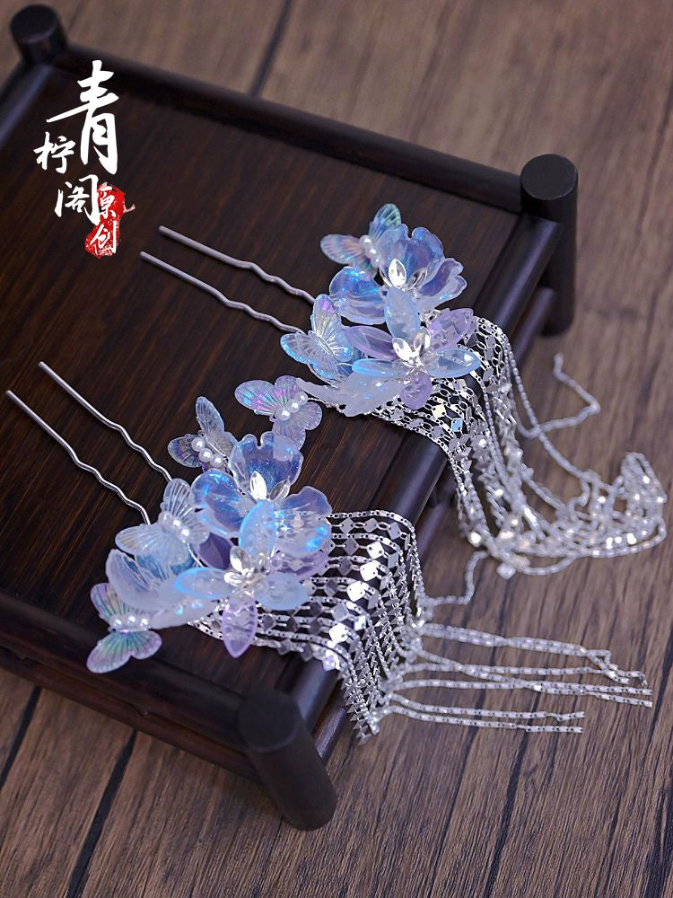 Hanfu Hair Pins: Glazed Flowers