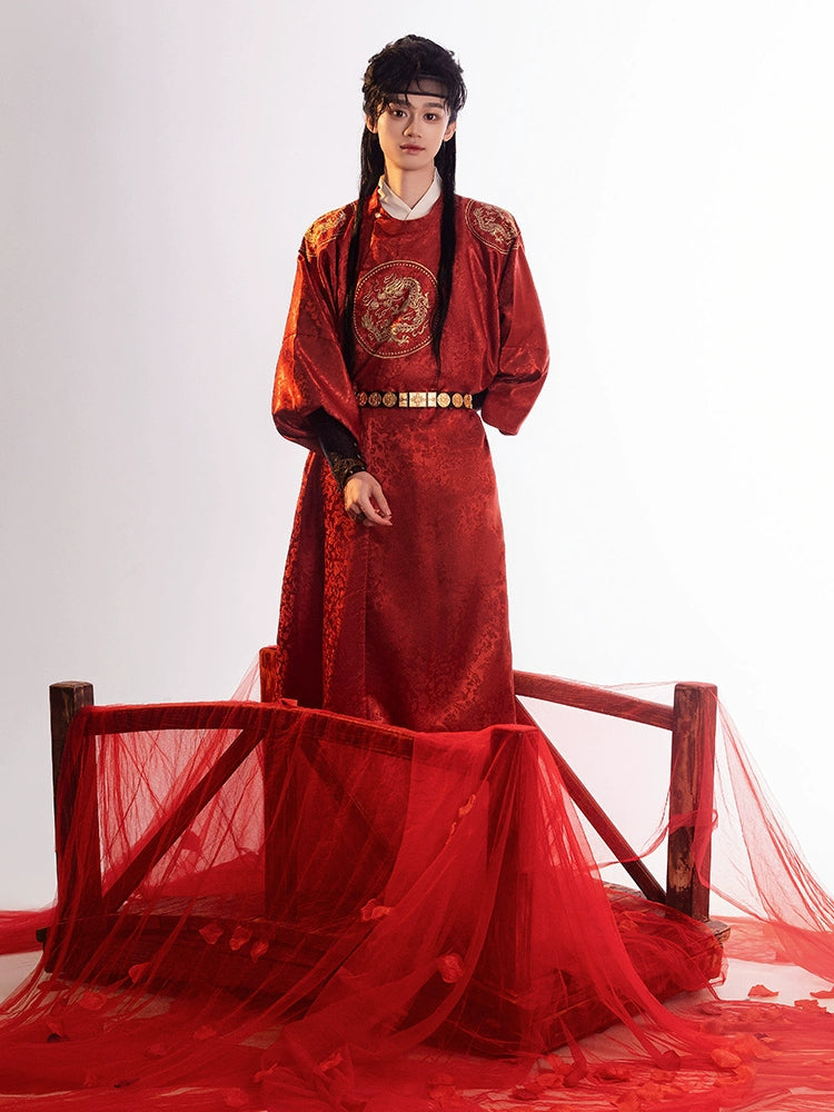 Round Collared Robe Tang Dynasty Round Collar Robe - Clear Breeze 清风 – Hanfu Story