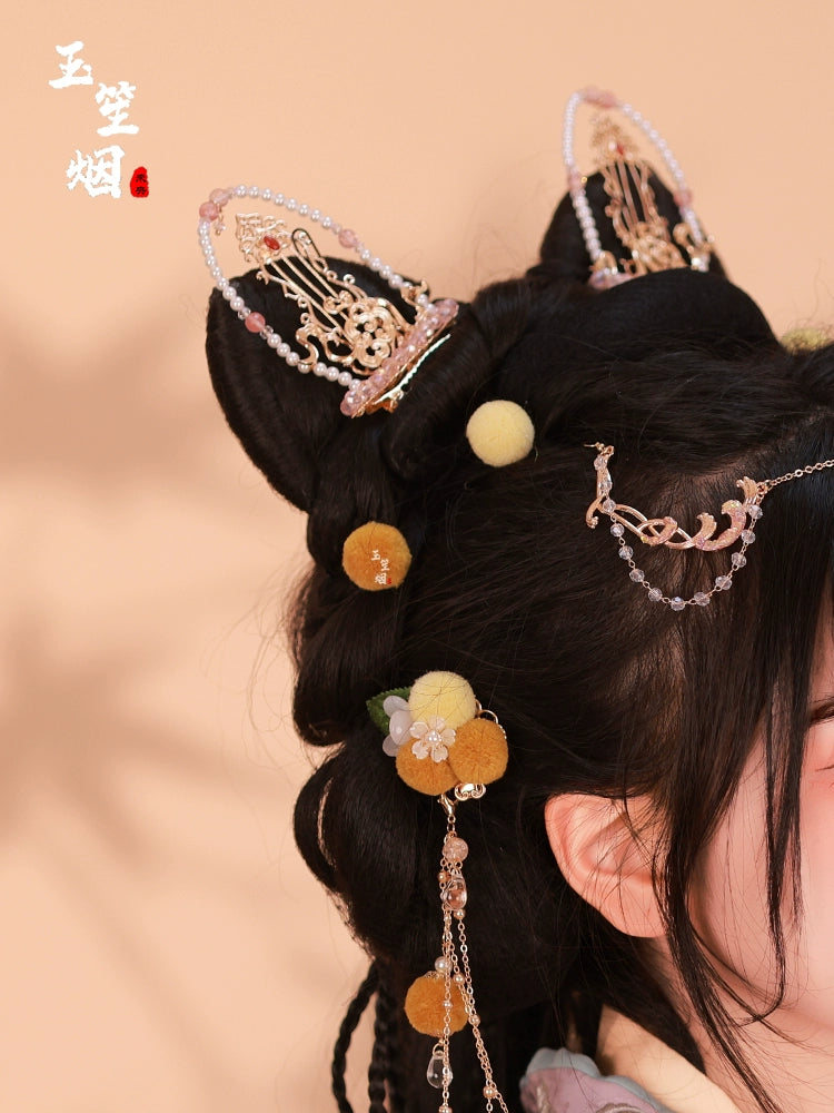 Hanfu Hair Accessories Set: Lunar Moon