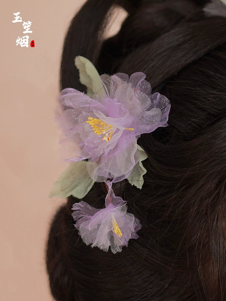 Hanfu Hair Clips: Hibiscus