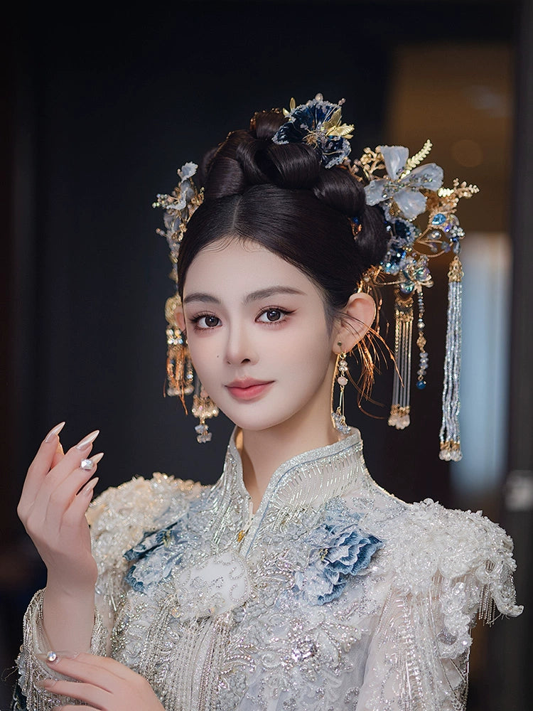 Traditional Chinese Wedding, Tea Ceremony Hair Accessories  display picture 3