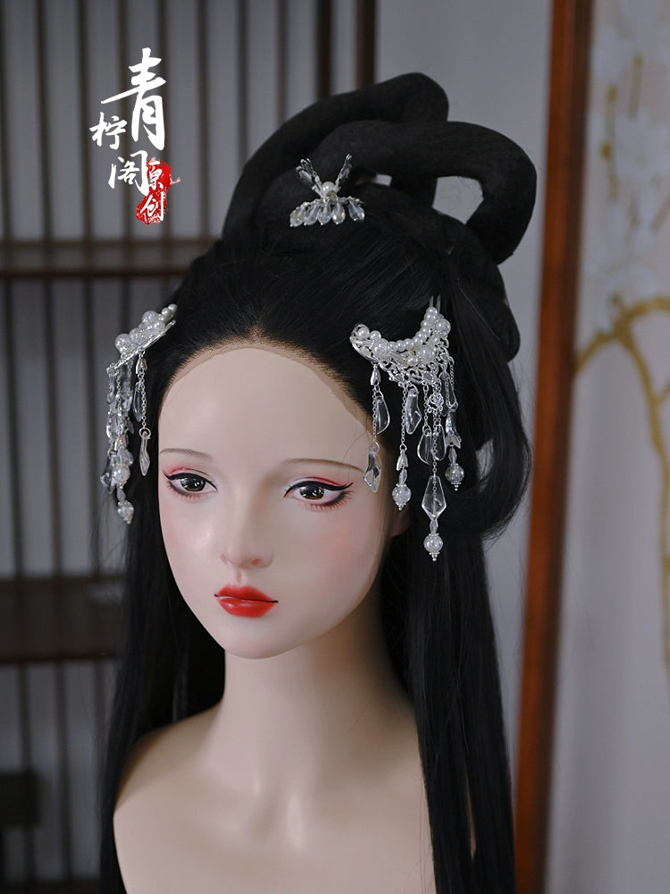 Hanfu Hair Pins: Curve Moon