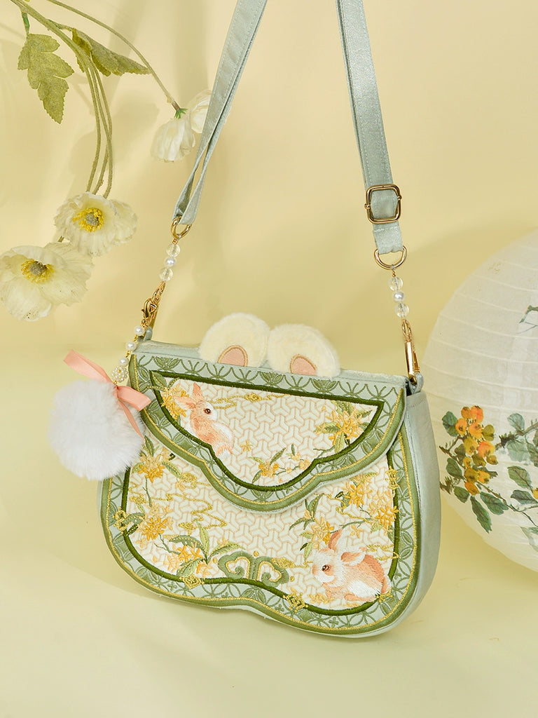 Osmanthus Rabbit Crossbody Merchant Bag for Women