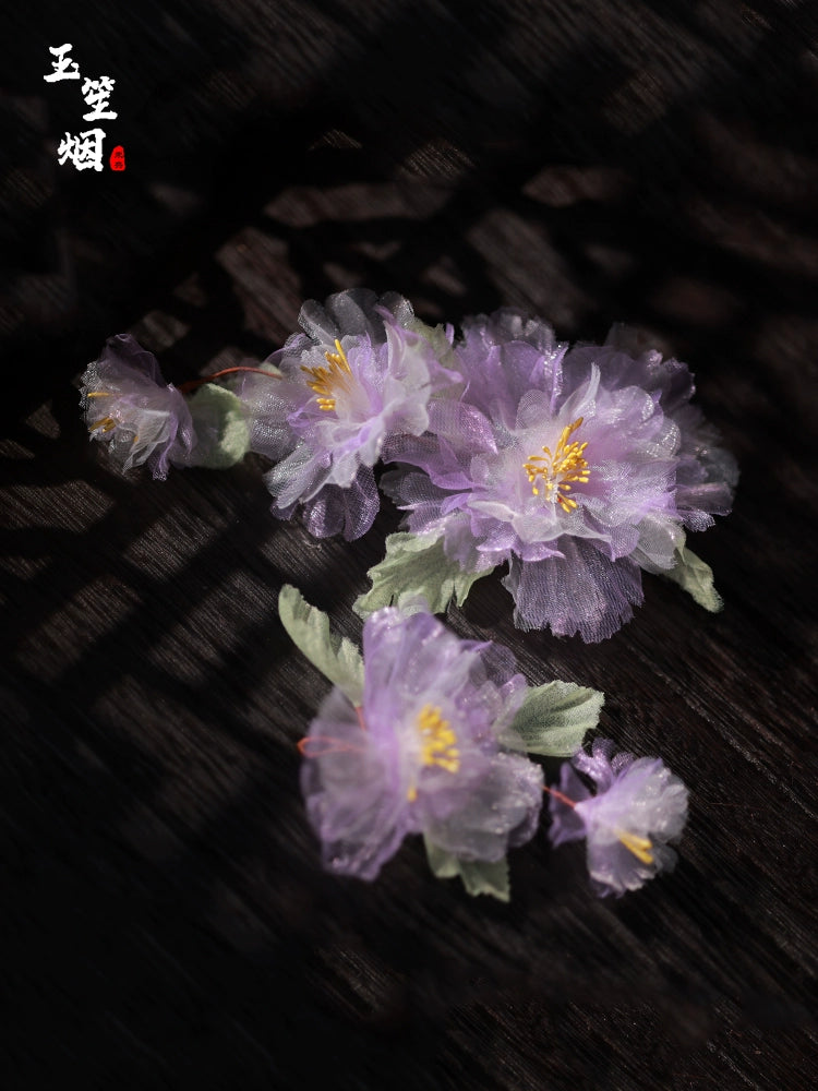 Hanfu Hair Clips: Hibiscus