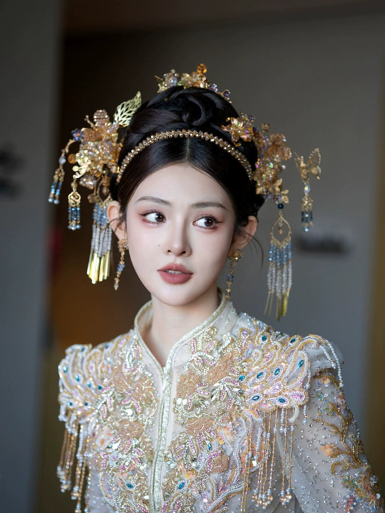 Chinese Wedding Hair Accessories: Starlit Love