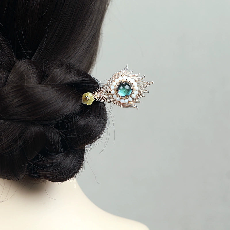 Phoenix Plume Original Brass Hair Stick