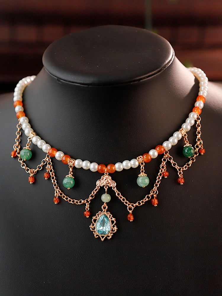 Glory of Tang Dynasty Hanfu Style Necklace