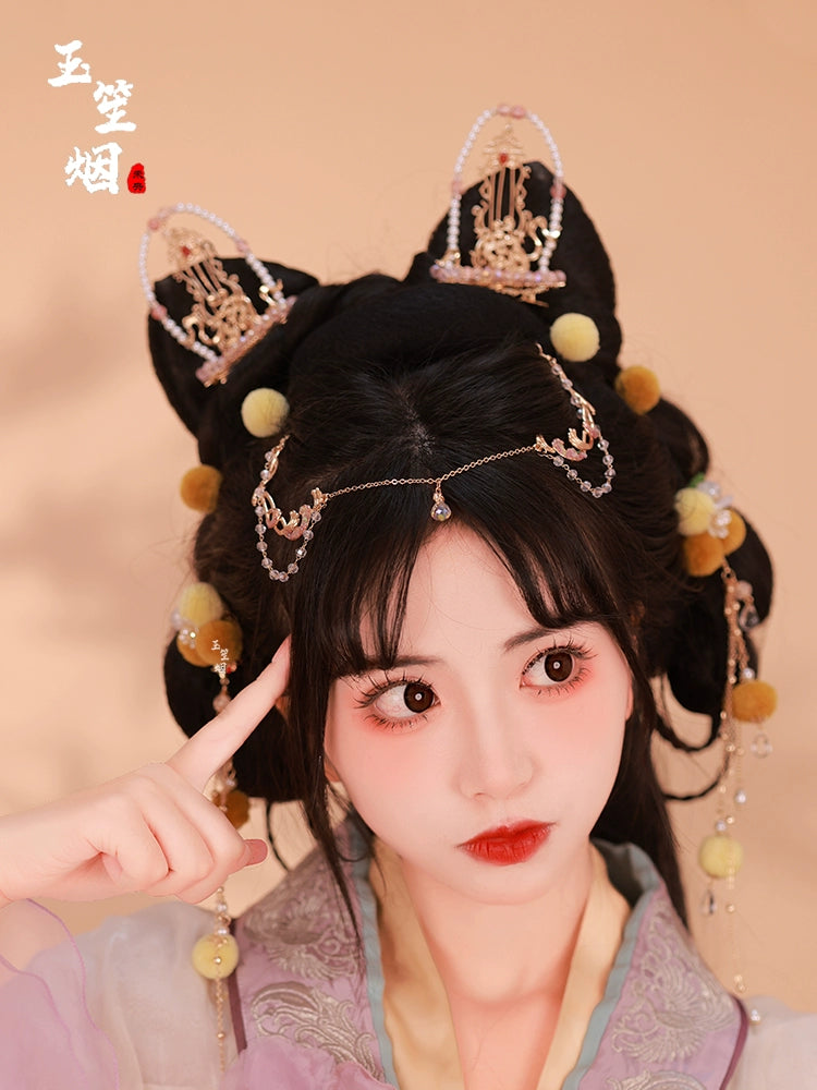 Hanfu Hair Accessories Set: Lunar Moon