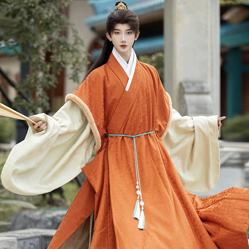 Inner Robe Chinese Ming Dynasty Winter Fleece Robe - Yiyu 奕屿 – Hanfu Story