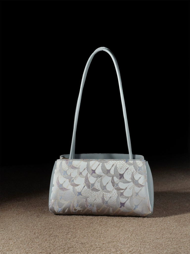 Thousand Crane Song Brocade Shoulder Bag