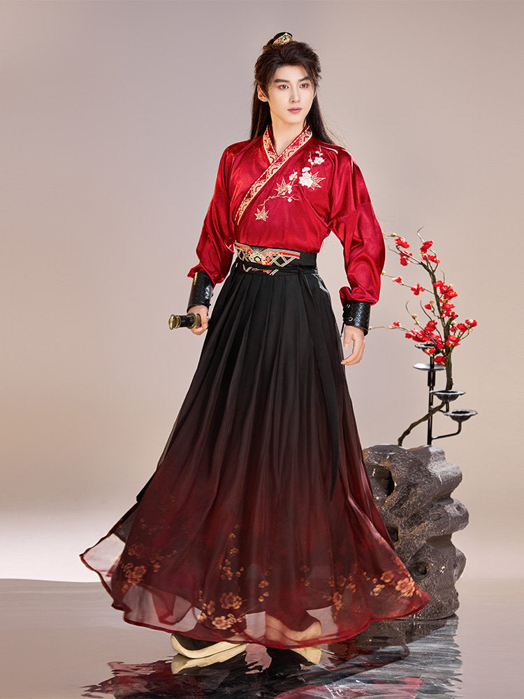 strapless open back dress Dragon & Phoenix Pattern Brocade Open Front Classic Cheongsam Chinese Dress Burgundy / S