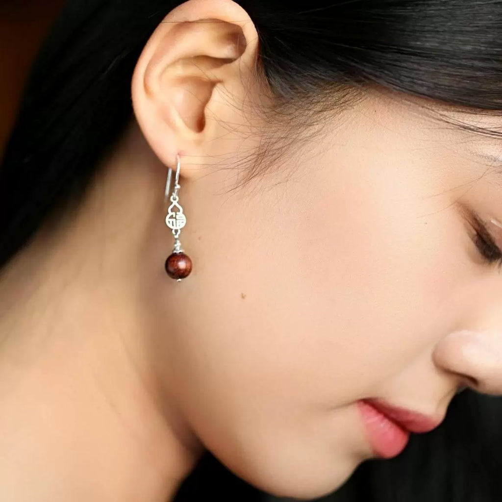 Literature Chinese Style Earrings