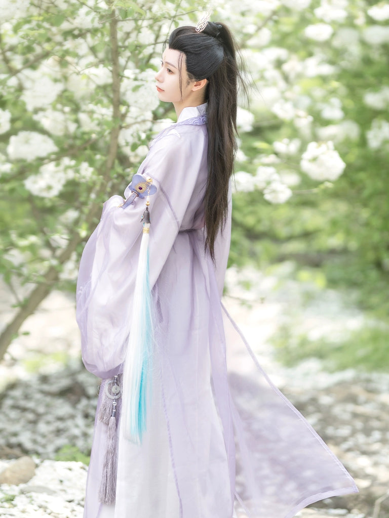 Round Collared Robe Tang Dynasty Round Collar Robe - Mountains and Seas 山海经 – Hanfu Story