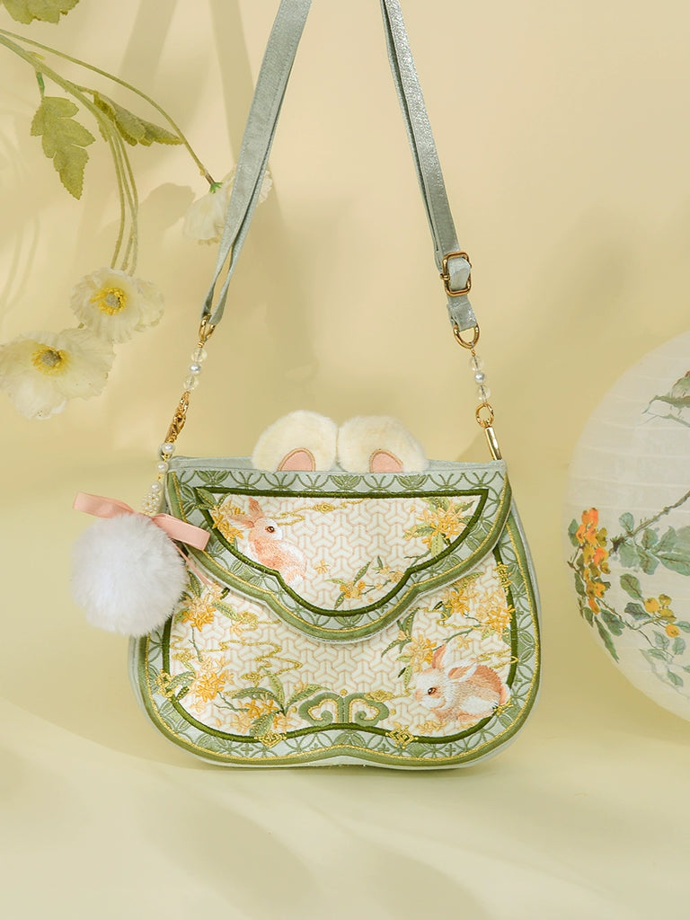 Osmanthus Rabbit Crossbody Merchant Bag for Women