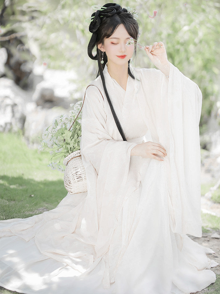 Wei Jin Dynasty Qiyao Ruqun Hanfu | Bright Lady 神明少 – Hanfu Story