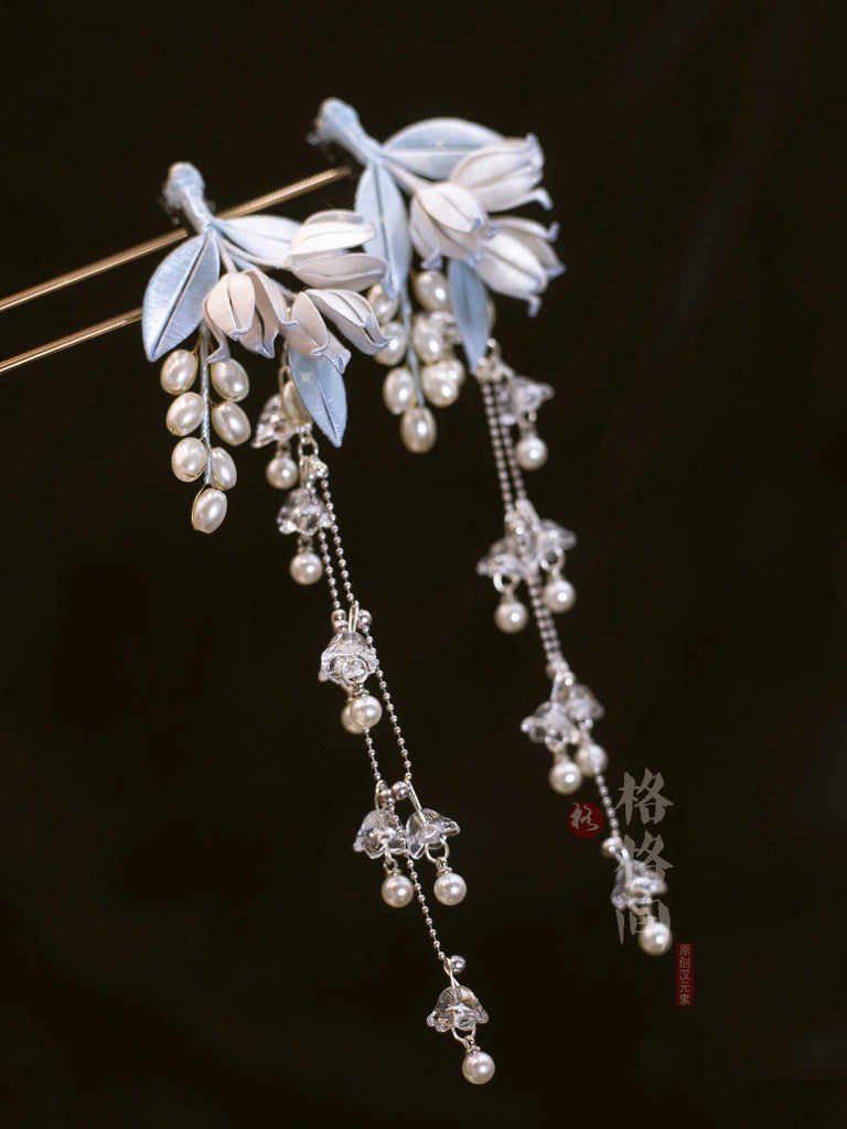 Hanfu Hair Clips: Lily of the Valley