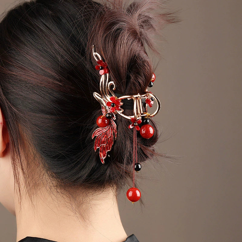 Hair Claw: Phoenix Tail-flower
