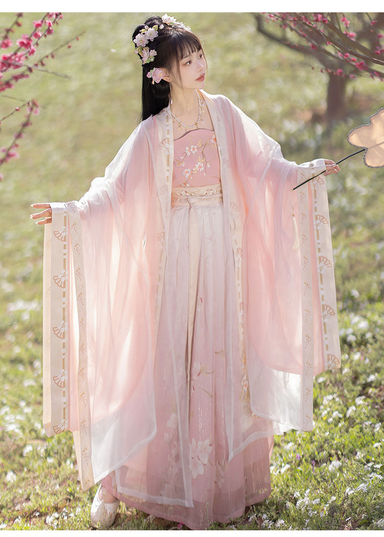 cherry blossom pink hanfu dress Flower Pink Hanfu Dress