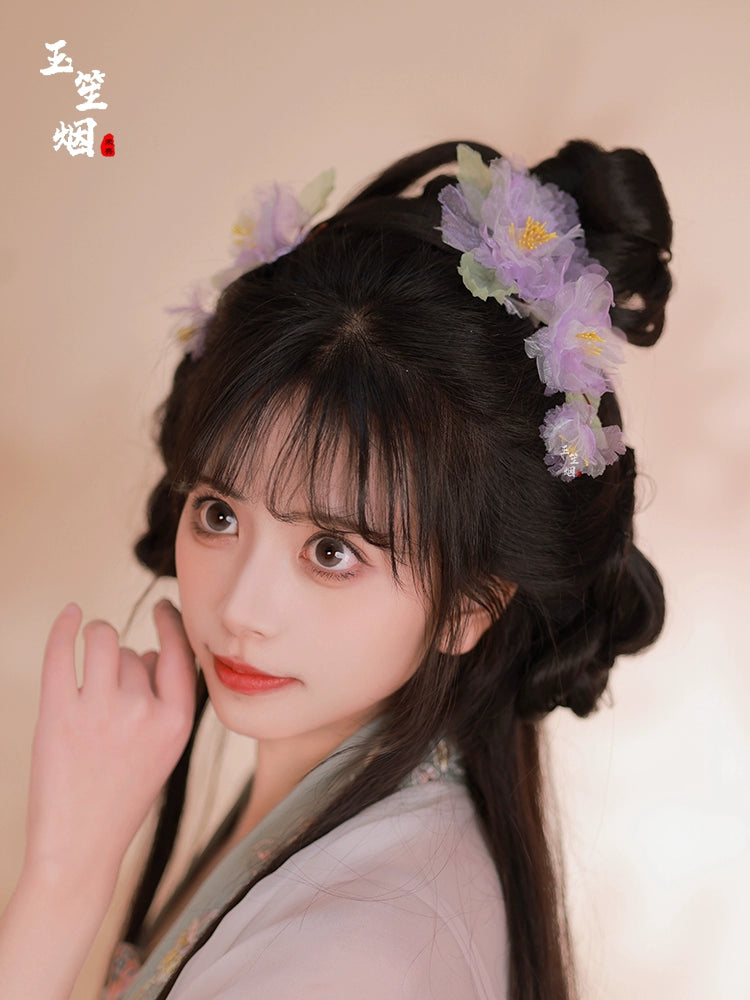 Hanfu Hair Clips: Hibiscus