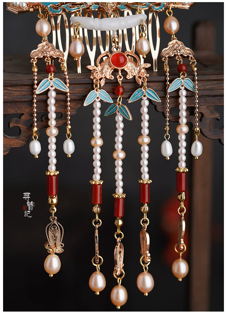 Short Tassels Hanfu Hairpin: Sky Fragrance